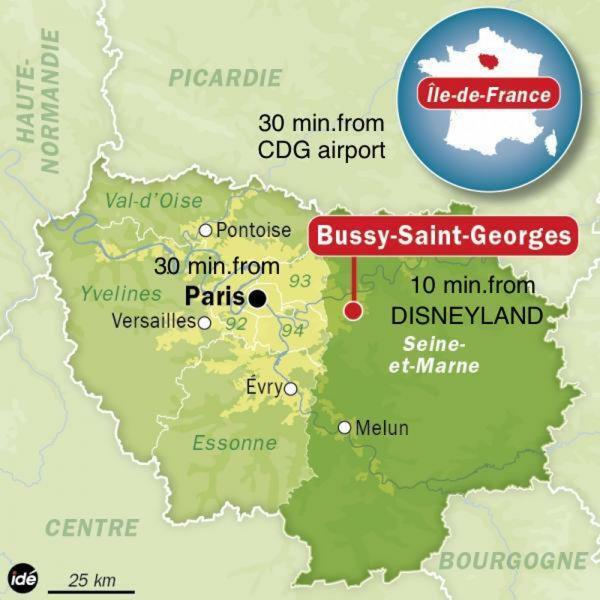 Top Location Apartment 10 Min Disneyland Bussy-Saint-Georges Exteriér fotografie